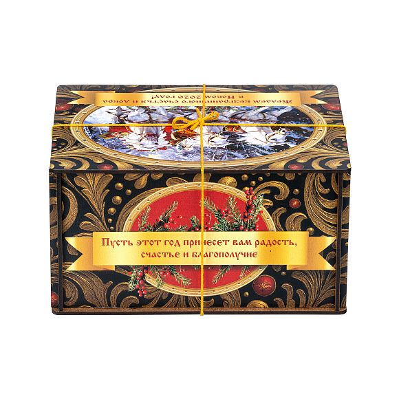 Сладкий новогодний подарок Посылка Черный Бархат